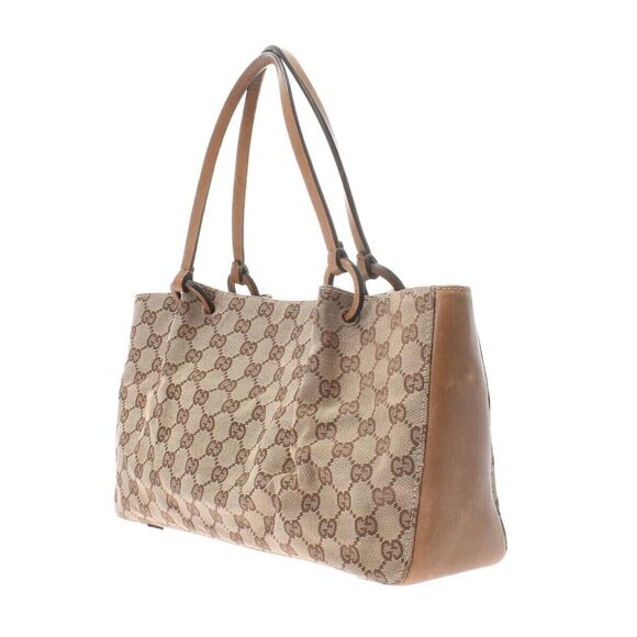 Authentic GUCCI Monogram Ring Canvas Leather Tote Bag - With Wallet & Tag - Picture 3 of 12